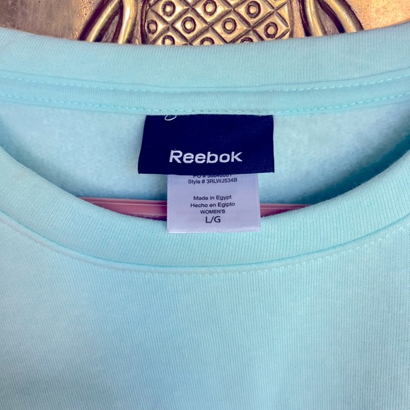 Reebok baby blue teal sweatshirt - Picture 2 of 3